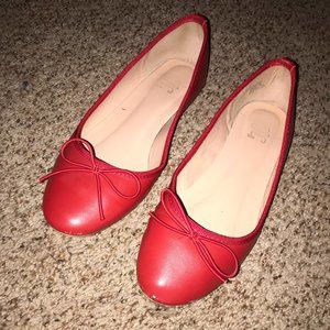 Red Ballet Flats